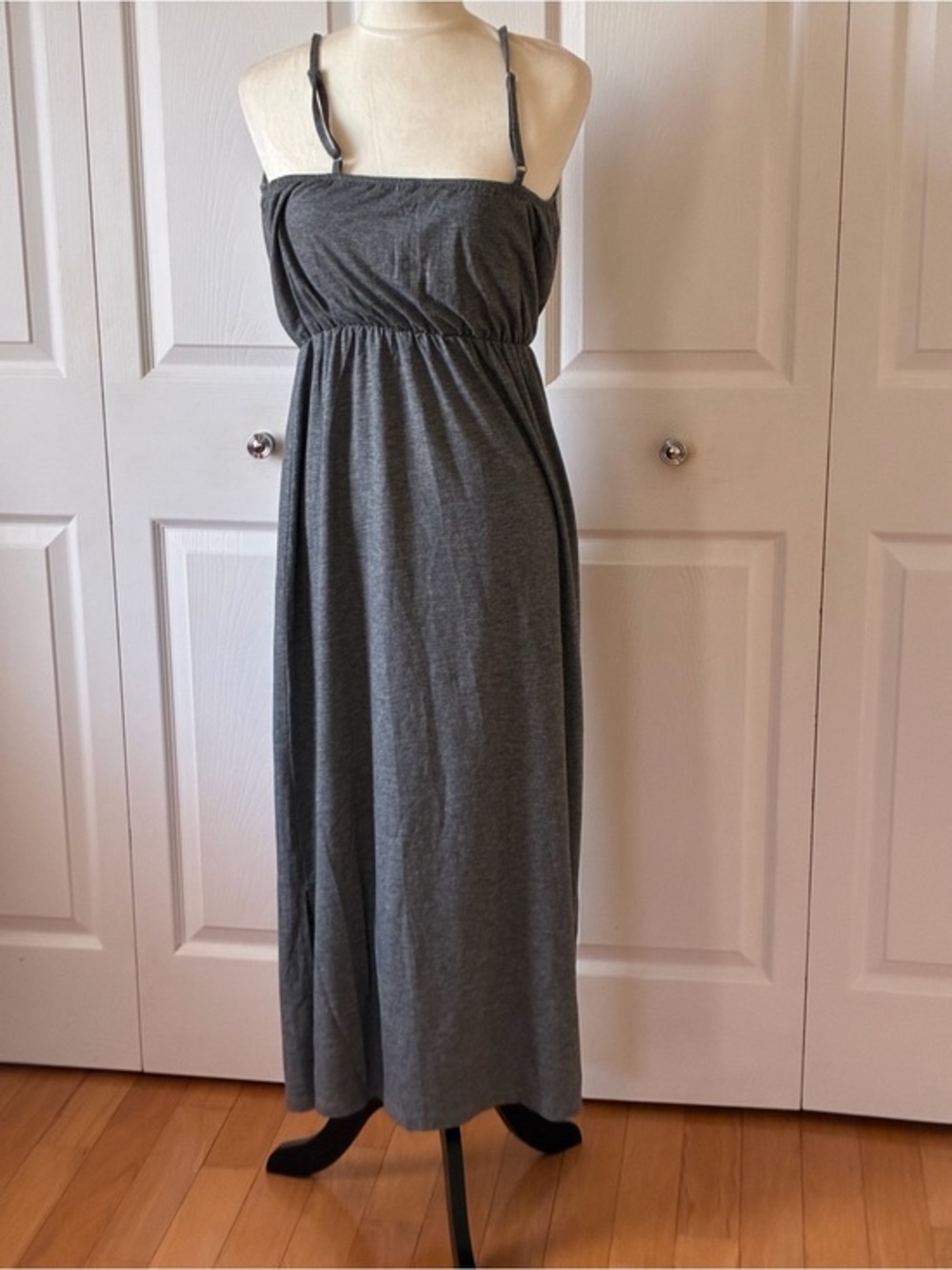 Old Navy Charcoal Gray Strap Maxi Dress